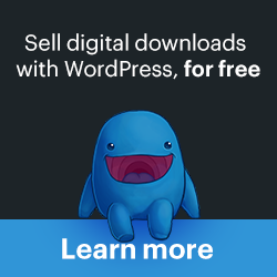 Sell digital downloads for free with Wordpress!