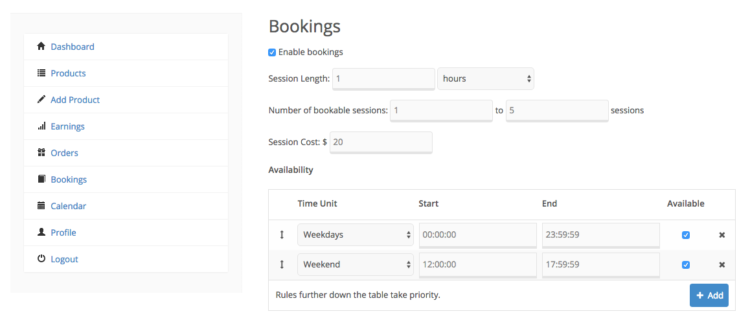 FES Bookings Frontend
