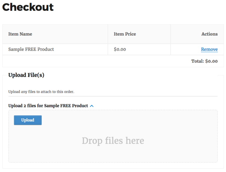 Upload File – Easy Digital Downloads