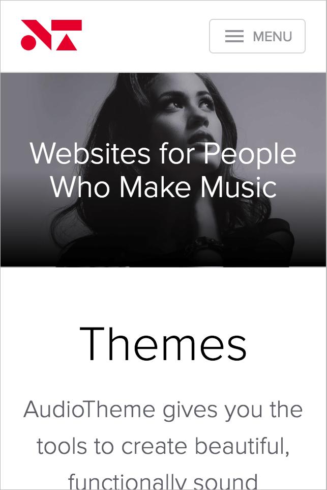 Small smartphone example (AudioTheme)