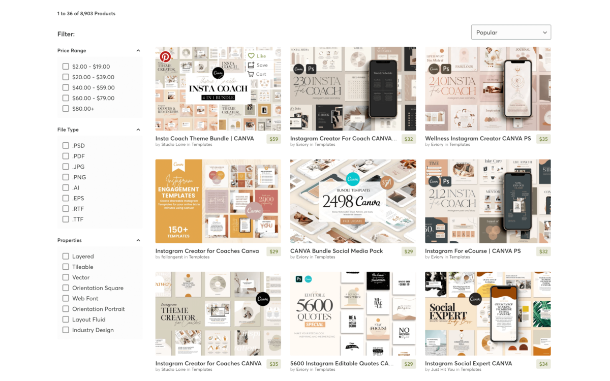 Screenshot - Creative Market site – Easy Digital Downloads Screenshot - Creative Market site