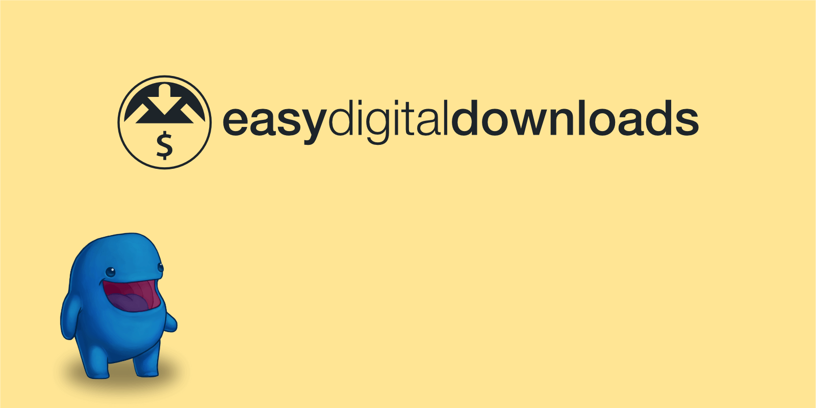 Easy Digital Downloads logo and mascot Edd