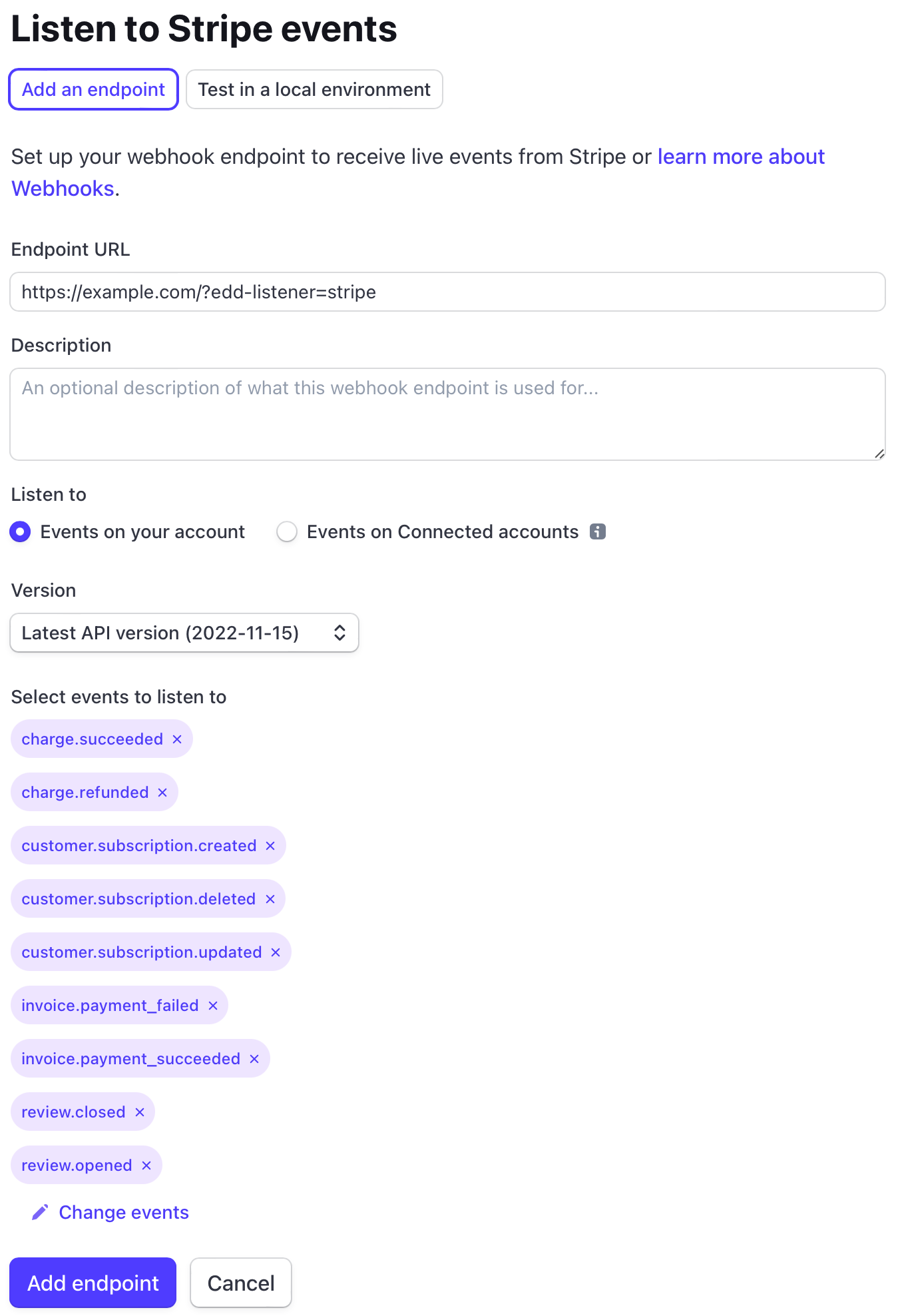 Stripe – Setup Documentation – Easy Digital Downloads