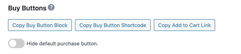 The Buy Button download settings in an EDD product page.