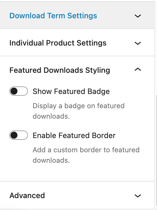 featured-downloads-styling-settings-edd – Easy Digital Downloads Featured Downloads Styling settings in Easy Digital Downloads.