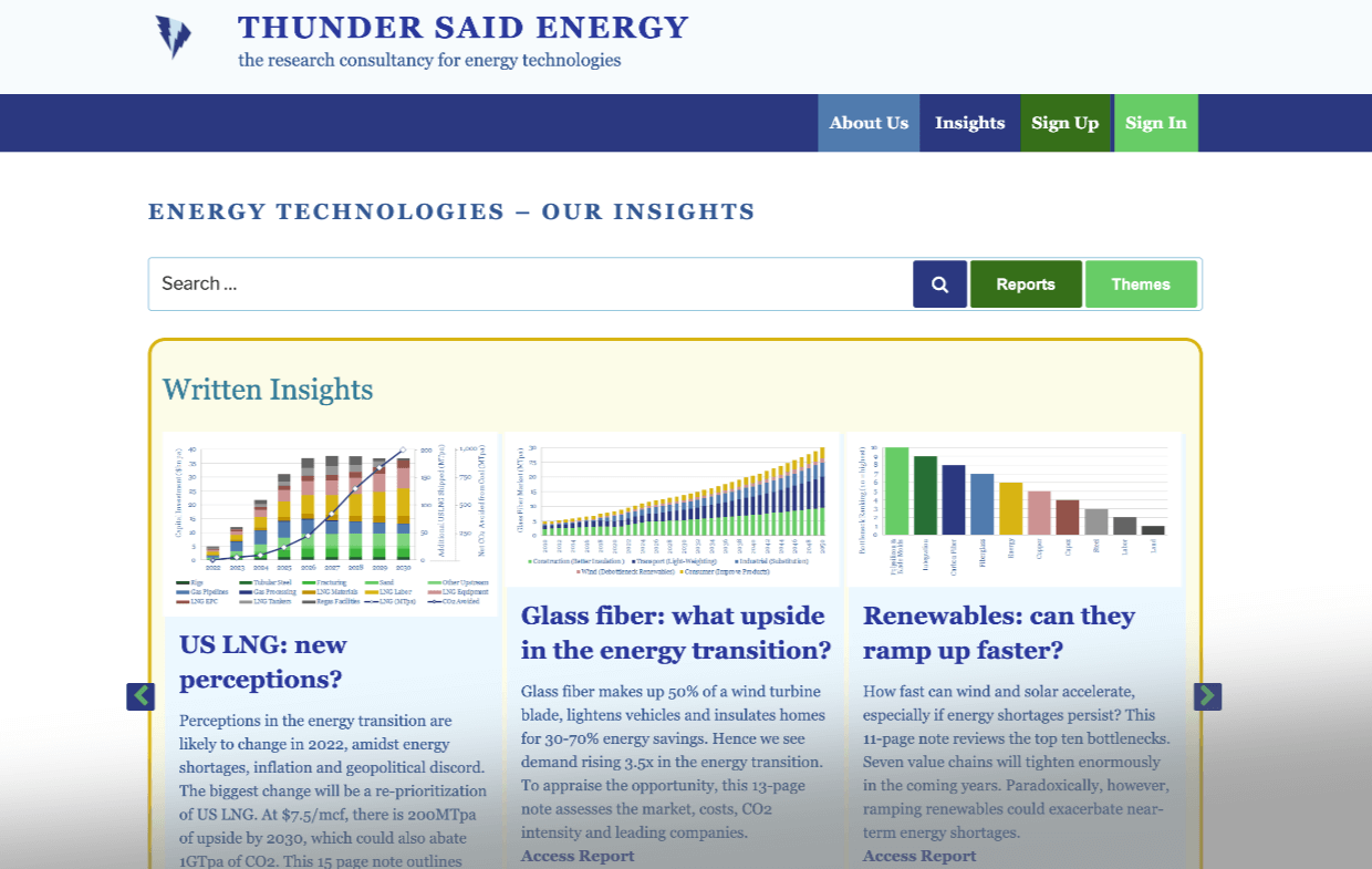 Screenshot: Thunder Said Energy