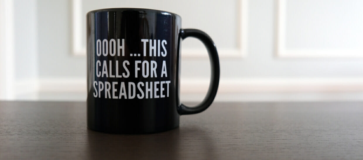 Photo: This Calls for a Spreadsheet Mug