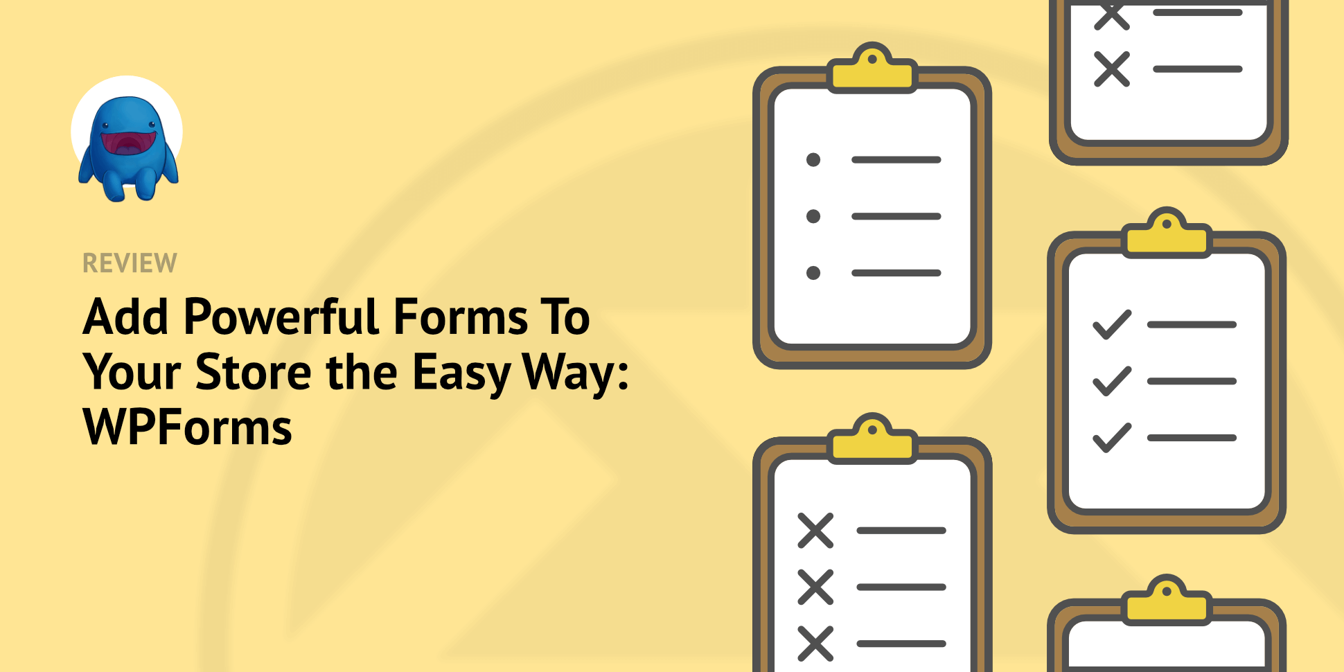 Illustration: forms on a clipboard