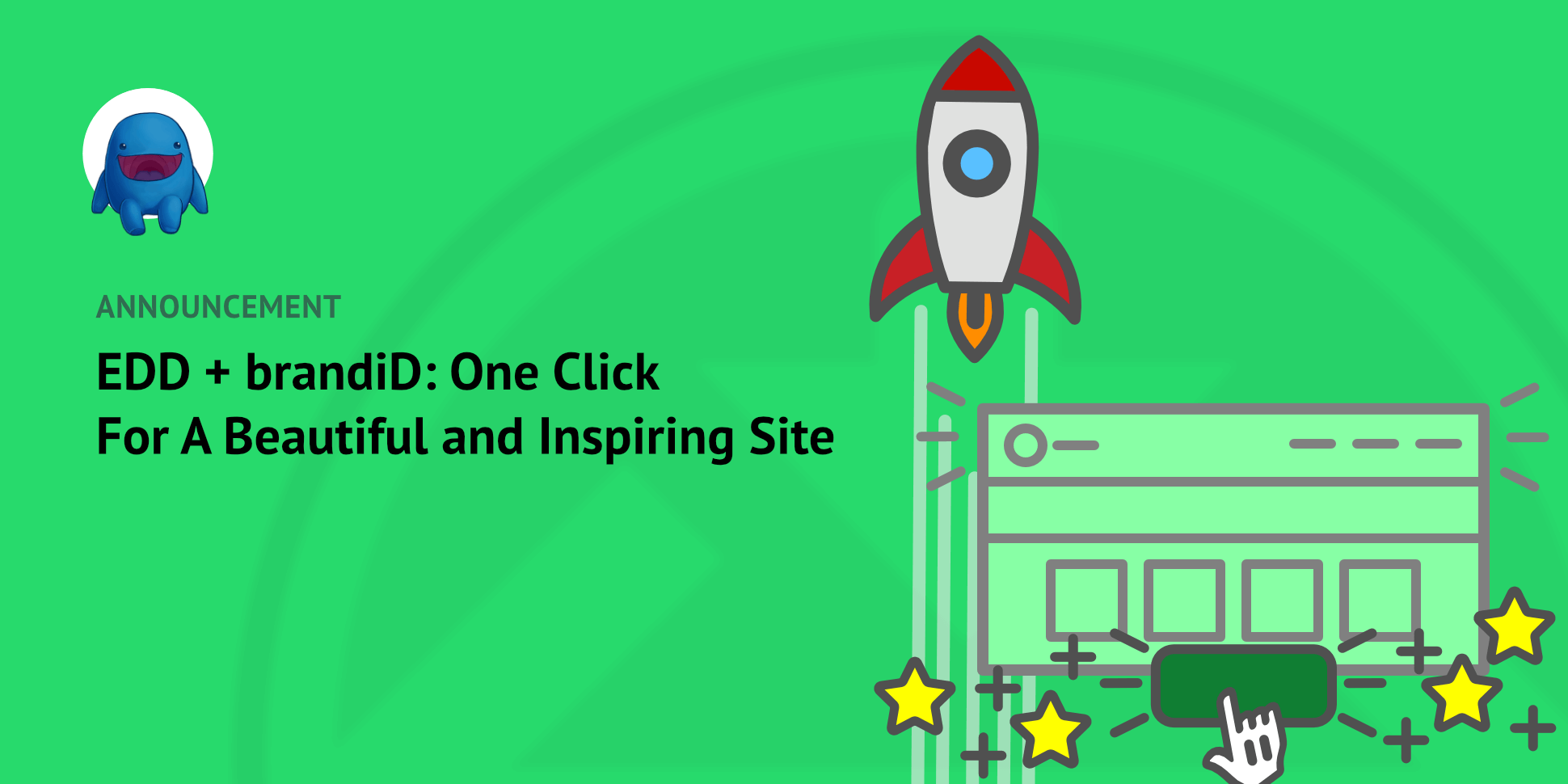 Illustration: launching a one-click website theme
