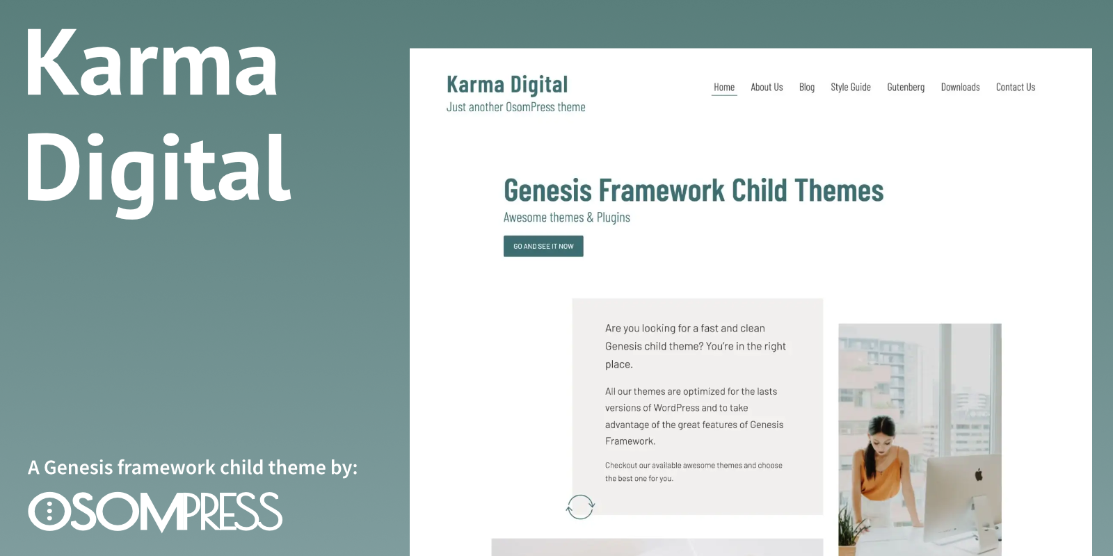 Screenshot: Karma Digital Easy Digital Downloads (EDD) theme by OsomPress