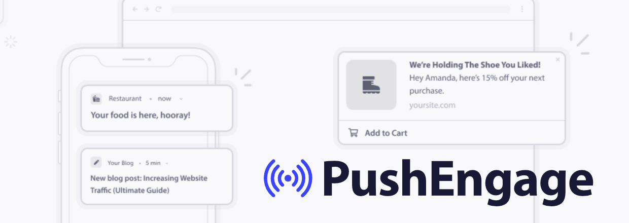 Screenshot and logo: PushEngage