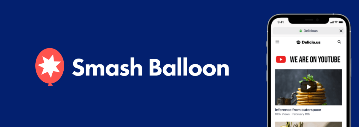 Screenshot and logo: Smash Balloon
