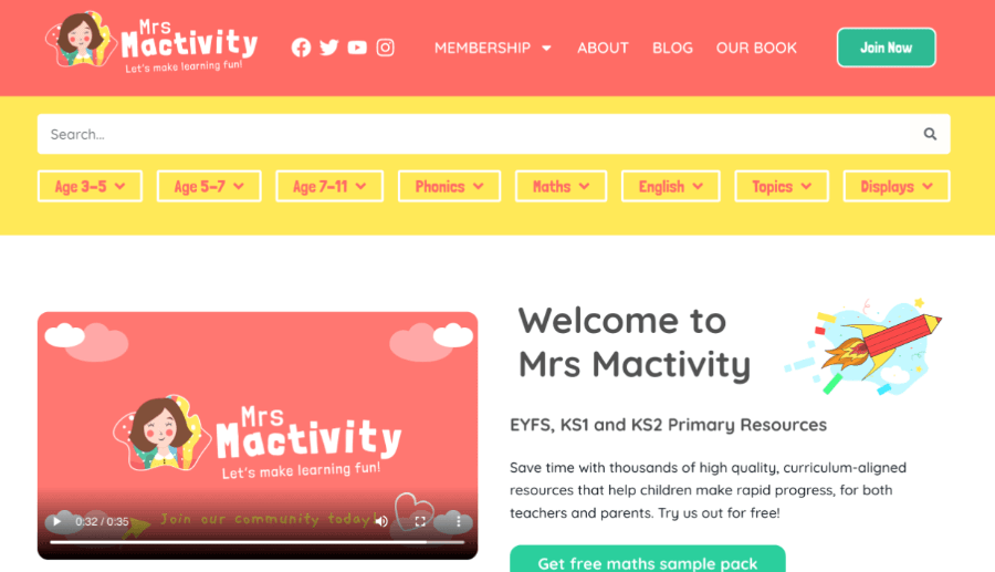 EDD Sample Site: Mrs. Mactivity
