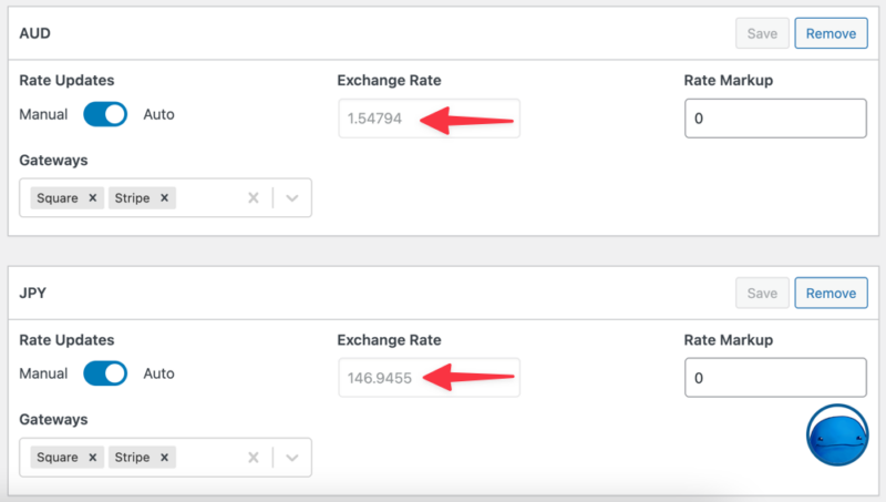 Automatic exchange rate updates in WordPress via Easy Digital Downloads.