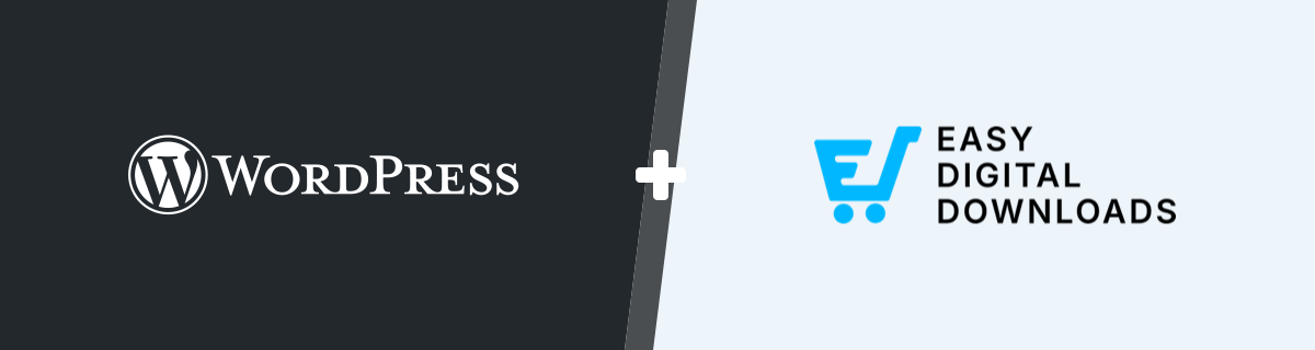 Banner cu logo-ul WordPress și EDD