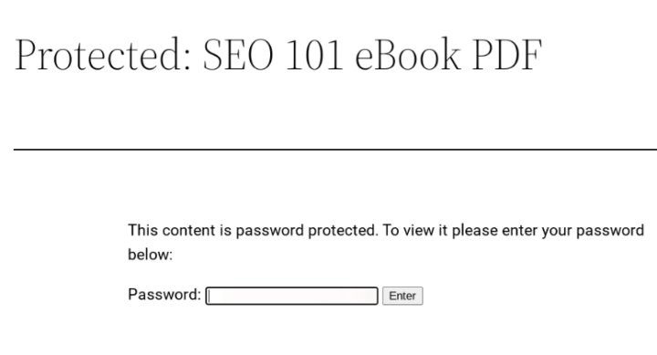 How to Password Protect PDFs in WordPress