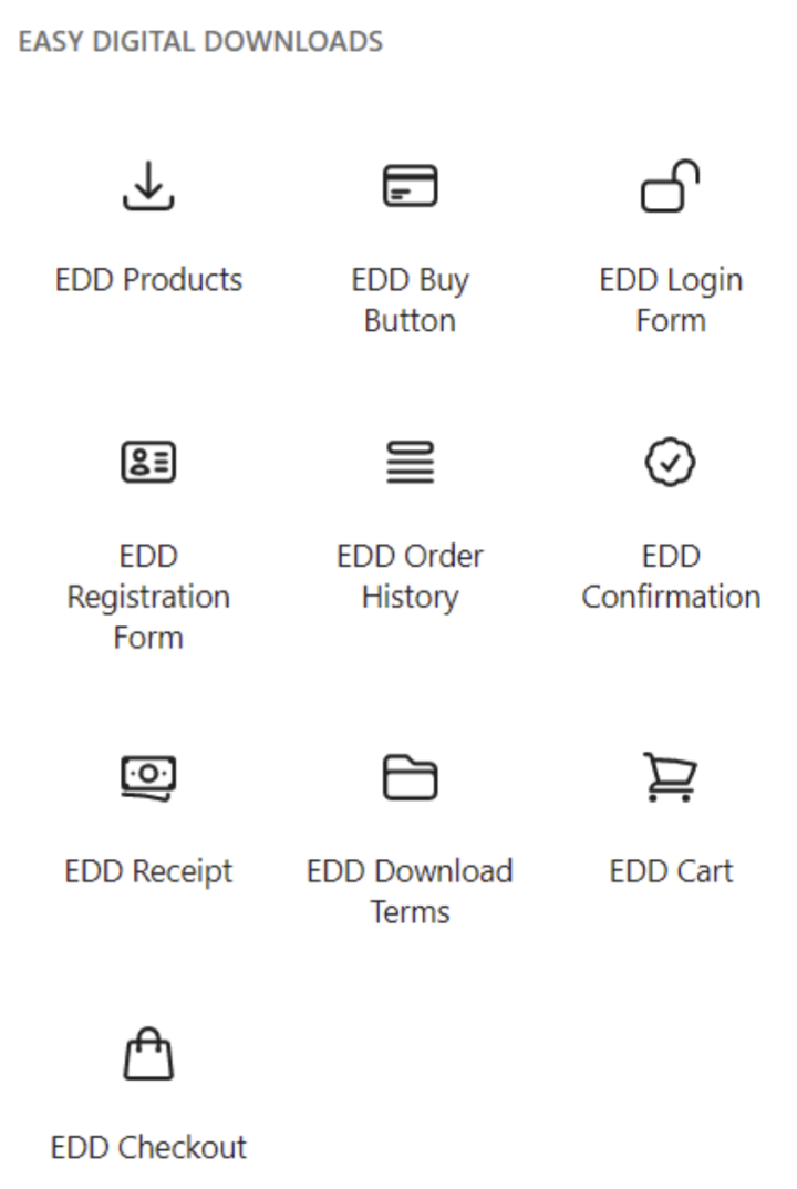 Easy Digital Downloads Blocks Easy Digital Downloads Documentation