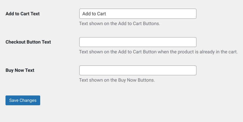 The place to add new buy now button text in EDD.