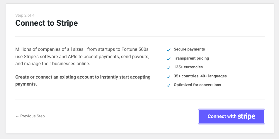 Connecting WP Simple Pay with Stripe.