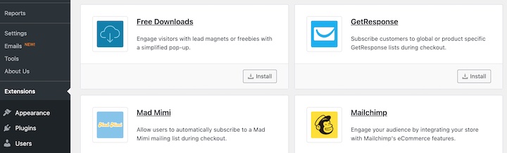 install-free-downloads-extension – Easy Digital Downloads The EDD Free Downloads extension for building an email list in WordPress.