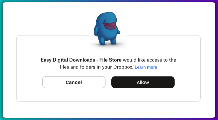 WordPressで大容量ファイルを保存および販売するために、Easy Digital DownloadsへのDropboxのアクセスを許可します。