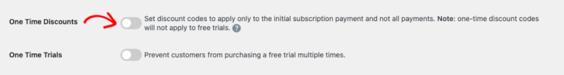 Eenmalige kortingen inschakelen in Easy Digital Downloads.