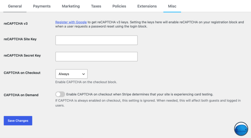 configuracoes-google-recaptcha-edd – Easy Digital Downloads Campos de chave e configurações do reCAPTCHA v3 no Easy Digital Downloads.