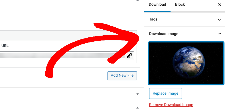 Adding a download image for a video in WordPress.