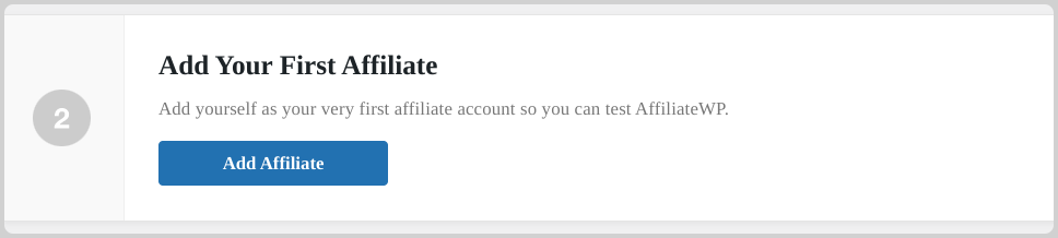 Adding new affiliates to a WordPress affiliate marketing program.
