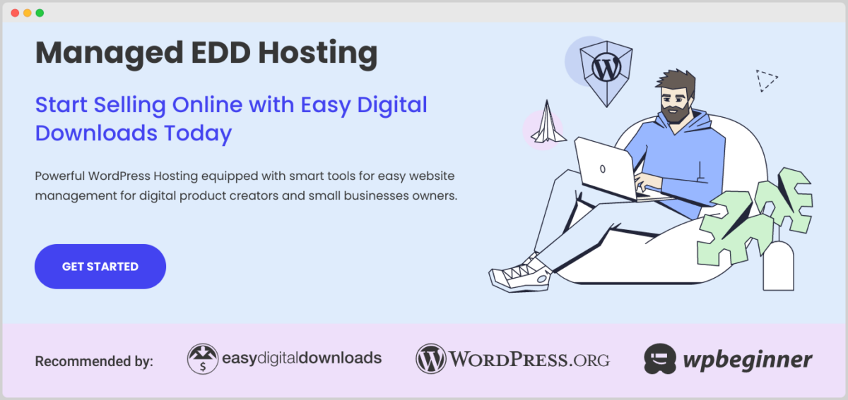 SiteGround's Managed EDD Hosting landing page