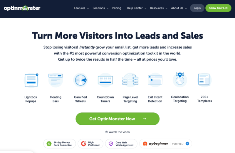 OptinMonster WordPress-Plugin-Website-Homepage.