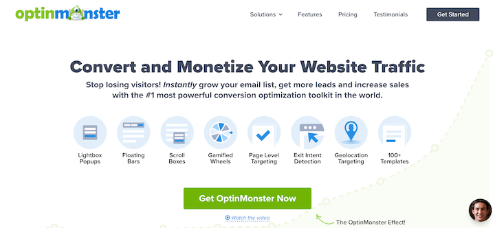 The OptinMonster plugin that can help with eCommerce content marketing.