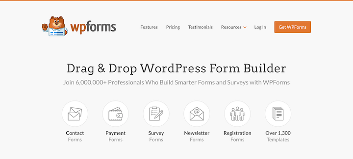 The WPForms WordPress plugin.