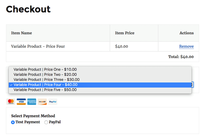 Digital products with variable pricing.