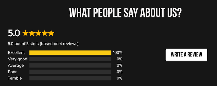 Customer reviews  and ratings for digital eCommerce product pages.