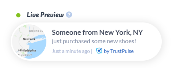 Social proof notification that leverages consumer psychology in eCommerce.