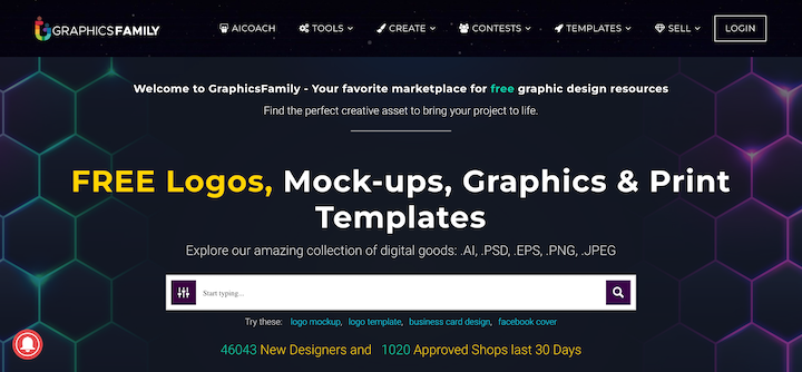 Selling graphics and design elements online.