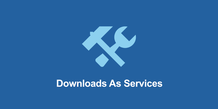 The EDD Downloads As Services extension that is used to turn downloads into services to sell online.