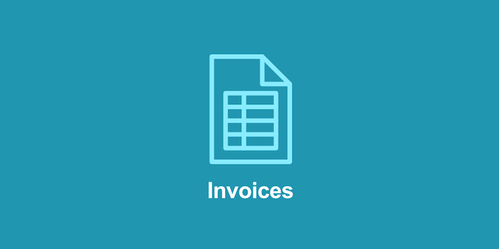 The Invoices extension  logo for Easy Digital Downloads.