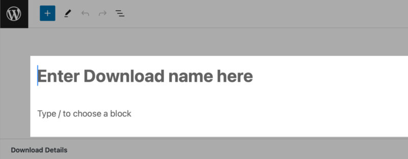 Adding download name and description when creating products in EDD.