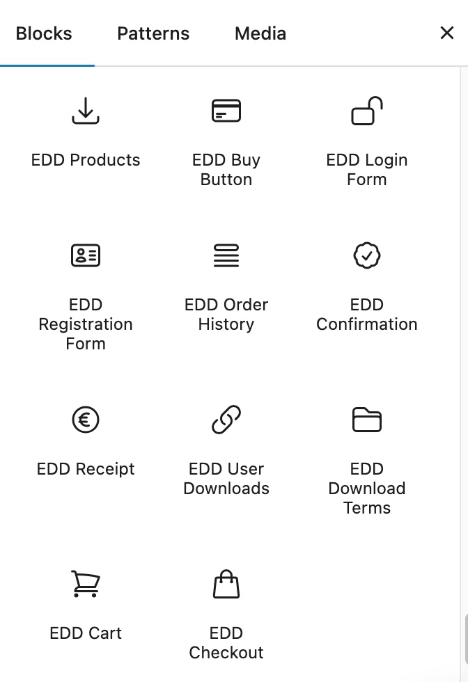 Blocks to customize your Easy Digital Downloads store pages in WordPress.