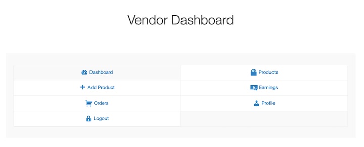 The Easy Digital Downloads Vendor Dashboard for a digital product marketplace.