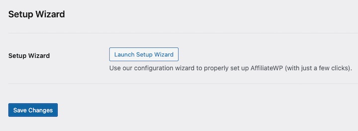 Screenshot – Easy Digital Downloads Launch Setup Wizard in affiliate marketing WordPress plugin AffiliateWP.