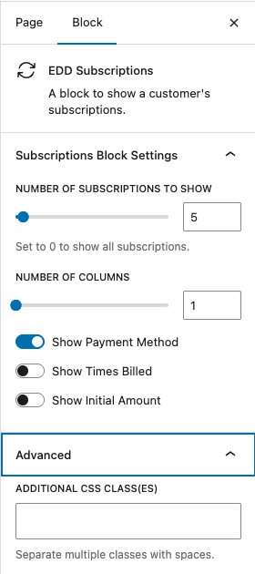 edd-subscriptions-block-settings – Easy Digital Downloads