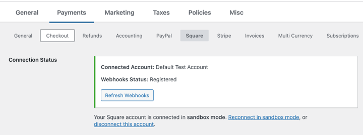 webhooks-square-connected-success – Easy Digital Downloads Connecting Square webhooks in Easy Digital Downloads.