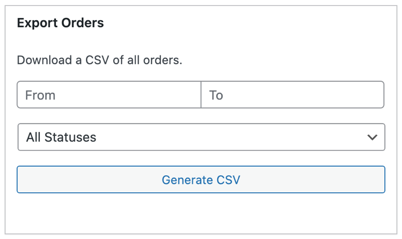 Export Orders Report in Easy Digital Downloads.