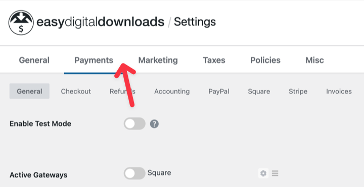 edd-settings-payments-general – Easy Digital Downloads Easy Digital Downloads payments settings.