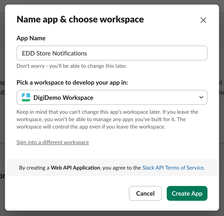 create-custom-slack-app-edd – Easy Digital Downloads Creating custom Slack app for EDD workspace.