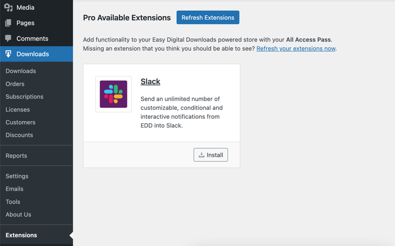 edd-addon-slack-integration – Easy Digital Downloads Extension for Easy Digital Downloads Slack integration in WordPress.