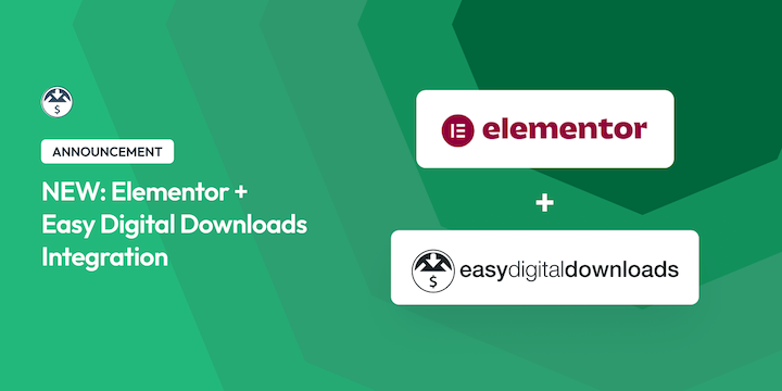 Elementor and Easy Digital Downloads